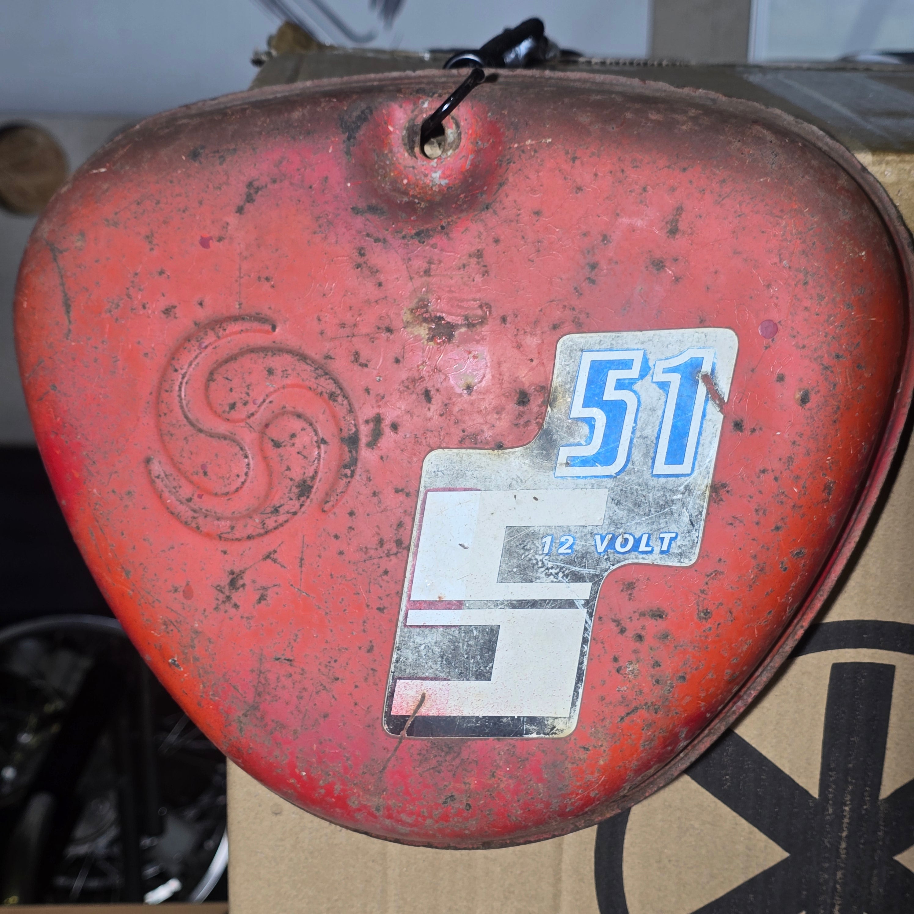 Original Simson S51 Tankset – Billardrot (rot) | Rattenlook